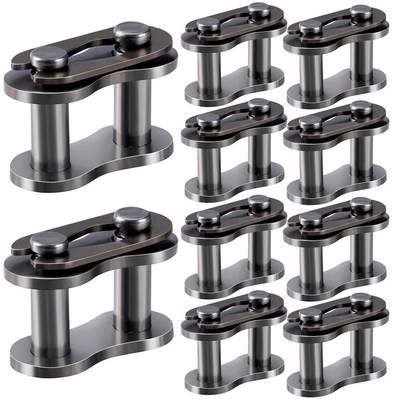 Deozu 10pcs #35 Chain, 35 Chain Master Link, Alloy Bike Chain Link, Heavy Duty Master Link Connector for Bike, Bicycle, Mini Karting, Go Kart Cart, Scooter - #35 - Image 1